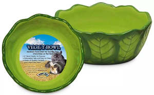 Kaytee Vege-T Bowl Cabbage Design Small Animal Ceramic Bowl