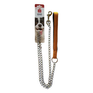 Canine Care Chain Lead Padded Handle Dog Leash
