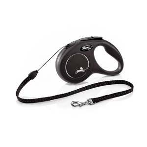 Dog Retractable Leads: Flexi New Classic Cord 5m Retractable Leash