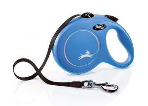 Flexi New Classic Tape Retractable Lead Blue 5m