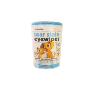 Grooming Tools: Petkin Tear Stain Eye Wipes