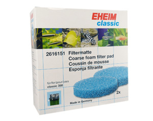 Eheim: Eheim Classic 350 Blue Filter Pads 2 pack