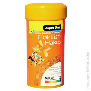 Goldfish Food: Aqua One Goldfish Flakes Fish Food