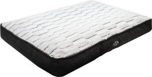 Its Bed Time Dog Bed: Its Bed Time Luxury Memory Foam Mattress Plush Grey