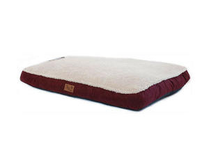 Its Bed Time Plush Pillow Wool Top Red