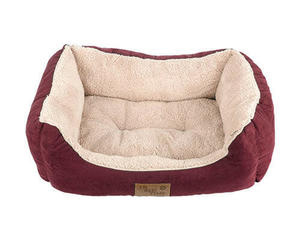 Its Bed Time Dog Bed: Its Bed Time Plush Dozer Bed Red