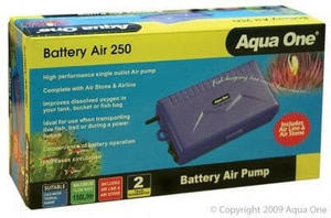 Air Pumps Airstones Accessories: Aqua One 250 Air Pump Portable Battery Operated