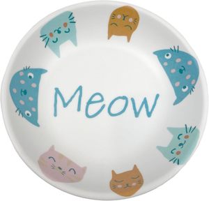 Dog Bowl: Cattitude Melamine Cat Saucer The Cats Meow