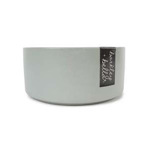 Barkley Bella Dog Bowl: Barkley & Bella Ceramic Zen Grey Bowl