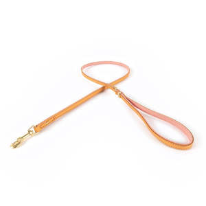 EzyDog Oxford Leather Dog Leash Blush