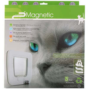 Cat Doors: Pet-Corp Universal Fitting Magnetic Cat Door