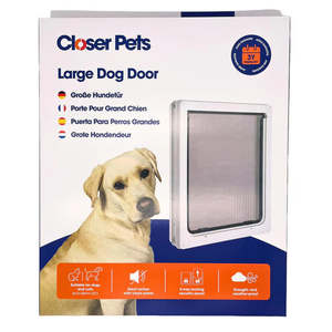 Cat Doors: Closer Pets Wood Fitting Large Dog Door