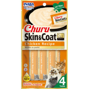 Inaba Churu Skin & Coat Chicken Cat Treat