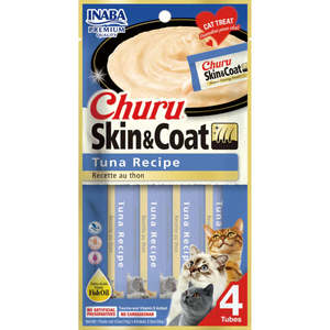 Cat Treats: Inaba Churu Skin & Coat Tuna Cat Treats