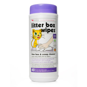 Cat Litter: Petkin Litter Box Wipes