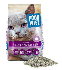 Cat Litter: PooWee Clumping Lavender Litter