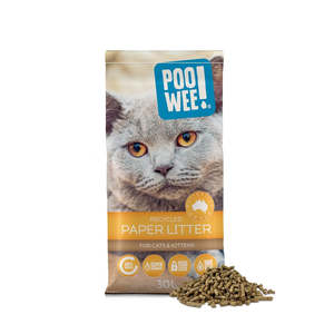 PooWee Ink Free Recycled Paper Cat Litter