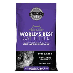 Cat Litter: World's Best Cat Litter Lavender Scented Multi Cat Clumping Formula