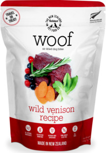 Woof Dog Treats: Woof Venison Air Dried Dog Food