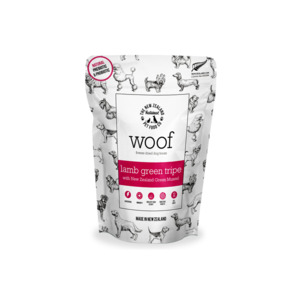 Woof Dog Treats: Woof Lamb Green Tripe and Mussels Dog Treats