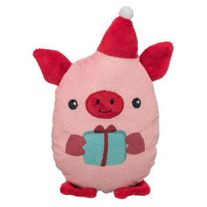 Trixie Christmas Plush Pig Dog Toy