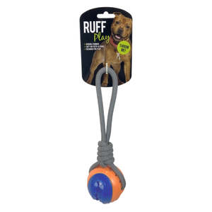 Ruff Play Toys: Ruff Play Oddball with Tug Rope Dog Toy