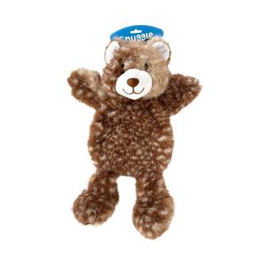 Snuggle Friends: Snuggle Friends Flatties Brown Spotted Bear Dog Toy