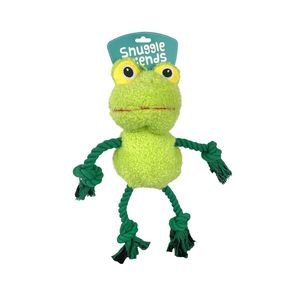 Snuggle Friends Fernando Frog With Rope Legs Dog Toy