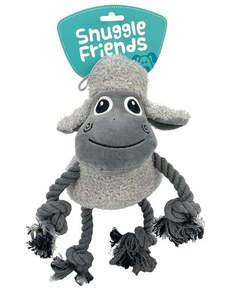Snuggle Friends: Snuggle Friends Larry Lamb With Rope Legs Dog Toy