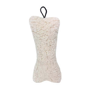 Snuggle Friends: Snuggle Friends Wool Bone White Dog Toy