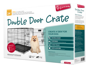 Yours Droolly Crates: Yours Droolly Double Door Dog Crate