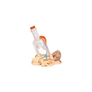 Aqua One Fish Tank Ornaments: Aqua One Ornament Message in a Bottle