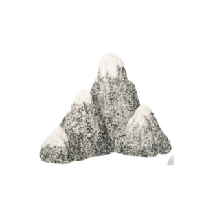 Aqua One Fish Tank Ornaments: Aqua One Snow Topped Mountains Ornaments