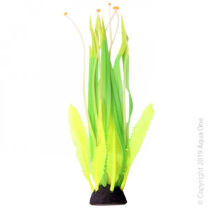 Aqua One Fish Tank Ornaments: Aqua One Flexiscape Seagrass Caulerpa Green Yellow