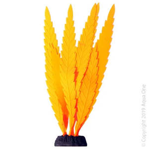 Aqua One Fish Tank Ornaments: Aqua One Flexiscape Indica Fern Orange