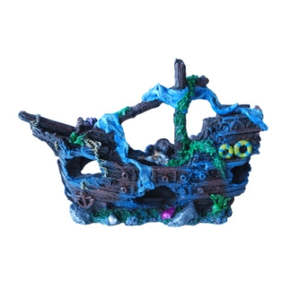Aqua Care Ornament Sunken Ship Small