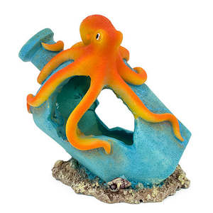 Aqua Care Fish Ornaments: Aqua Care Ornament Octopus on Bottle
