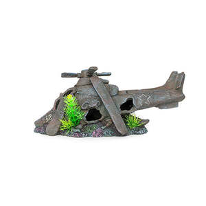 Aqua Care Ornament Sunken Helicopter