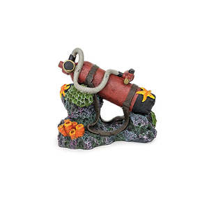 Aqua Care Fish Ornaments: Aqua Care Ornament Sunken Oxygen Tank