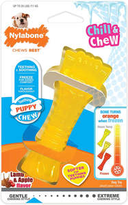 Nylabone Puppy Chill & Chew Freezer Bone Dog Toy