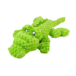 Yours Droolly Green Crocodile Dog Toy