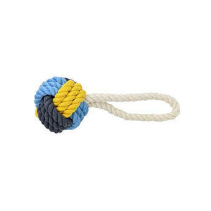 Knots Of Fun Rope Dog Toys: Knots of Fun Rope Tug with Ball 22cm Dog Toy