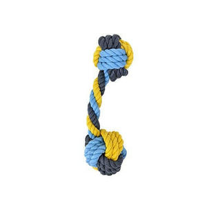 Knots of Fun Rope Dumbbell 18cm Dog Toy