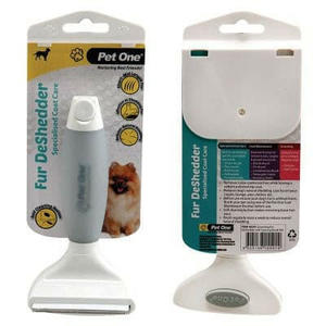 Pet One Grooming De Shedder Self Cleaning Brush