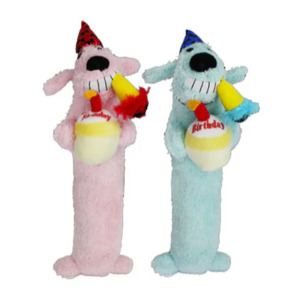 Loofa Dog Birthday Dog Toy