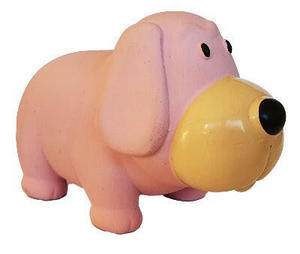Multipet Dog Toys: Latex Squeaky Grunter Basset Hound 11cm
