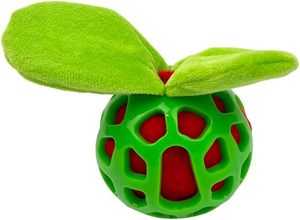 Ruff Play Vegemates Apple Squeaky Plush Dog Toy