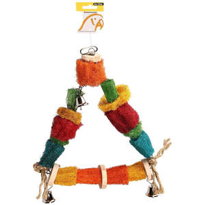 Avi One Loofah Triangle Bird Toy