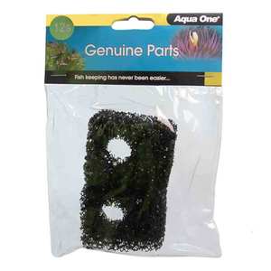 Fish Filter: Aqua One Moray & Pondmaster 1300 Sponge 12s 2pk