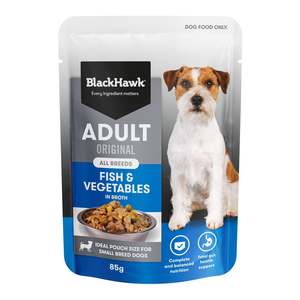 Black Hawk Original Adult Dog Fish And Vegetable Wet Food